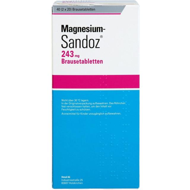 MAGNESIUM SANDOZ 243 mg Brausetabletten product image