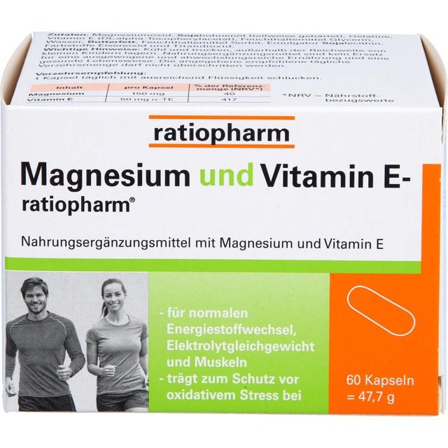 MAGNESIUM UND VITAMIN E-ratiopharm Kapseln product image