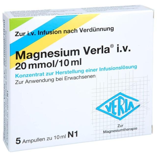 MAGNESIUM VERLA i.v. 20 mmol/10 ml K.z.H.e.Inf.Lsg product image