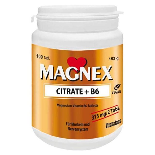 MAGNEX Citrate+B6 vegan laktosefrei zuckerfrei Tab product image