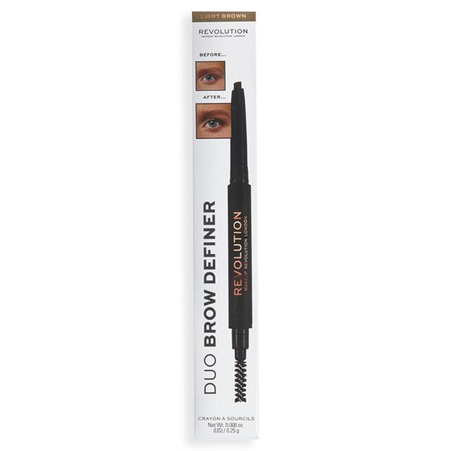 Makeup Revolution Duo Brow Pencil Light Brown product image