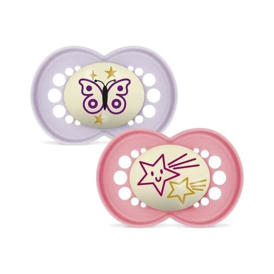 MAM Orig Night 16-36m Silk Box V Pink 2 st product image