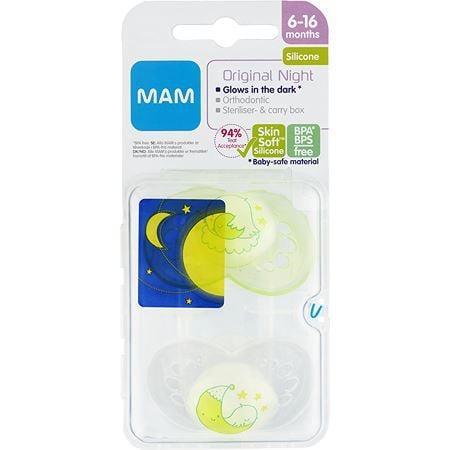 MAM Original Night 6-16 månader Självlysande nappar 2 st product image