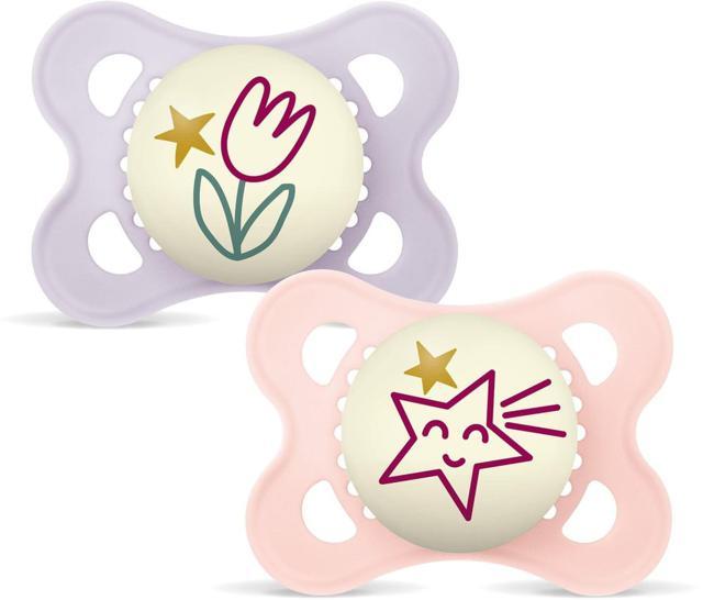 MAM Original Night Silk 0-6m Box V Pink 2 st product image