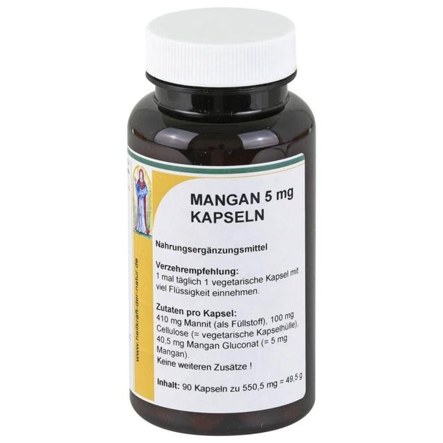 MANGAN 5 mg Gluconat Kapseln product image