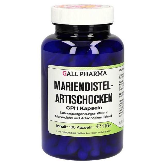 Mariendistel Artischocken GPH Kapseln, 180 St Kapseln product image