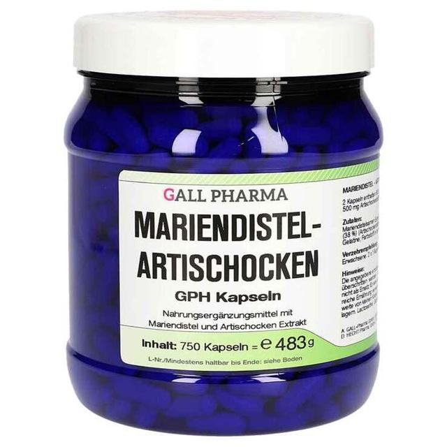 Mariendistel Artischocken GPH Kapseln, 750 St Kapseln product image