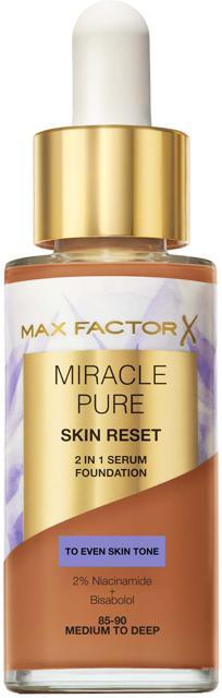 Max Factor Miracle Pure 2in1 Skin Reset Serum Foundation 85-90 Medium to Deep product image