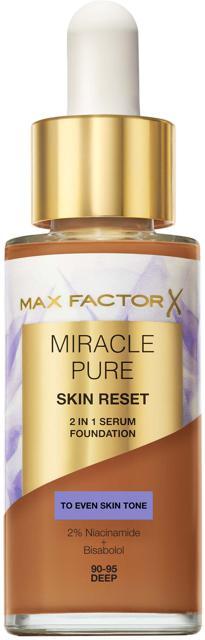 Max Factor Miracle Pure 2in1 Skin Reset Serum Foundation 90-95 Deep product image
