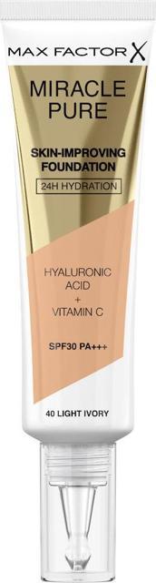Max Factor Miracle Pure Skin-Improving Foundation 40 Light Ivory product image