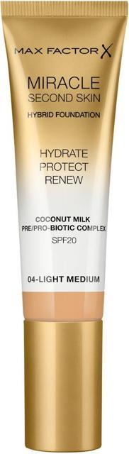 Max Factor Miracle Second Skin Hybrid Foundation 004 Light Medium product image