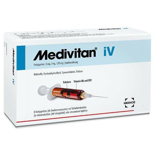 Medivitan iV Fertigspritzen bei Vitamin B-Mangel 8 St Fertigspritzen product image