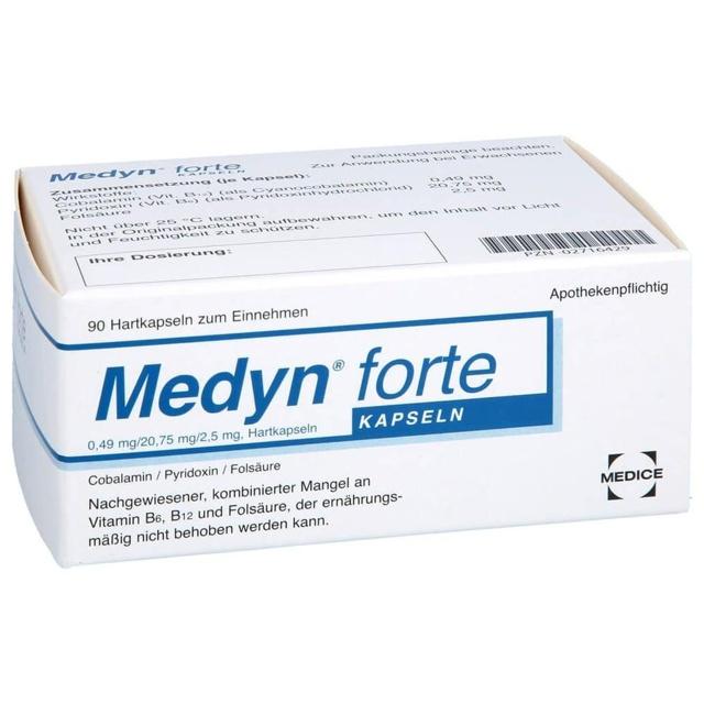 Medyn forte 90 bei Erschöpfung durch Vitamin-Mangel 90 St Hartkapseln product image
