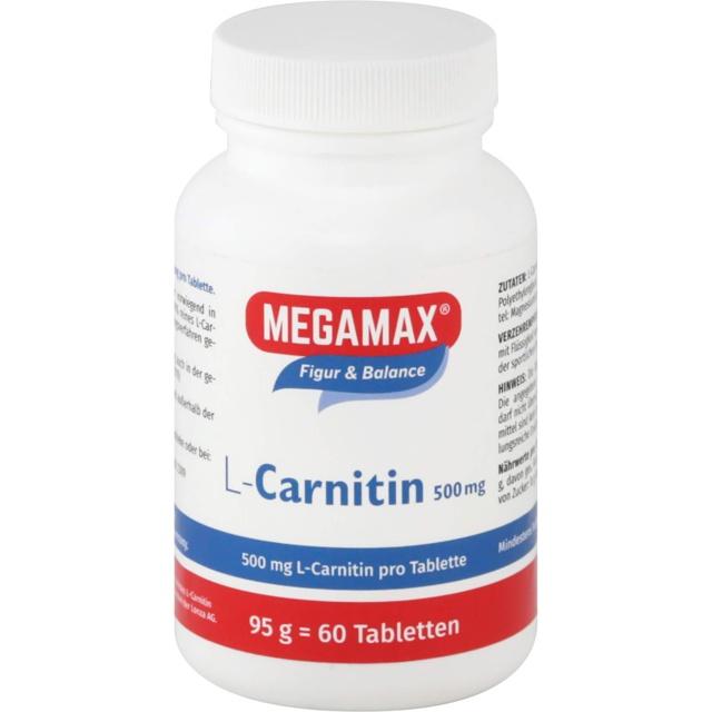 MEGAMAX L-Carnitin 500 mg Tabletten product image