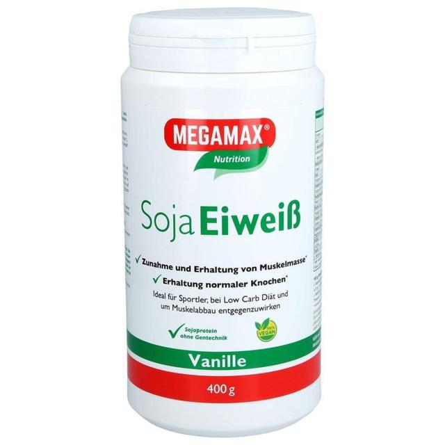 MEGAMAX Soja Eiweiß Vanille Pulver product image