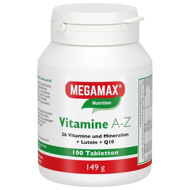 MEGAMAX Vitamine A-Z 100 St Tabletten product image