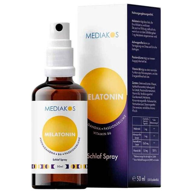 MELATONIN ASHWAGANDHA Mediakos Schlaf Spray vegan product image