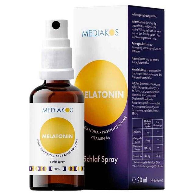 MELATONIN ASHWAGANDHA Mediakos Schlaf Spray vegan product image