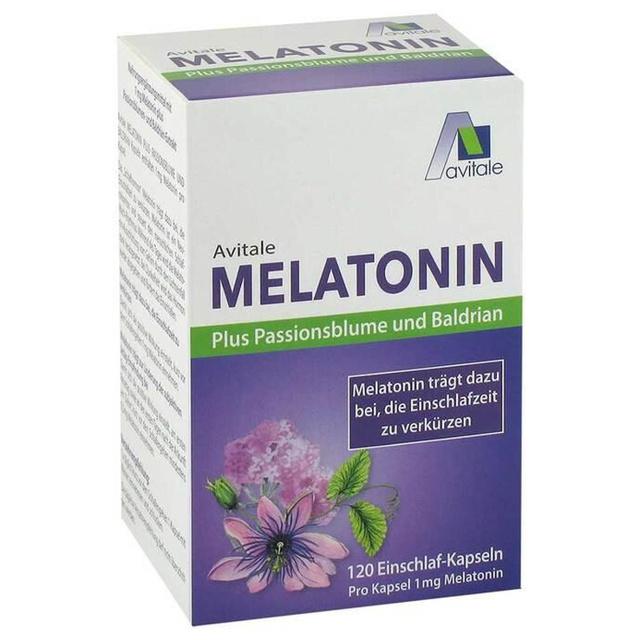 MELATONIN+PASSIONSBLUME+Baldrian Kapseln product image
