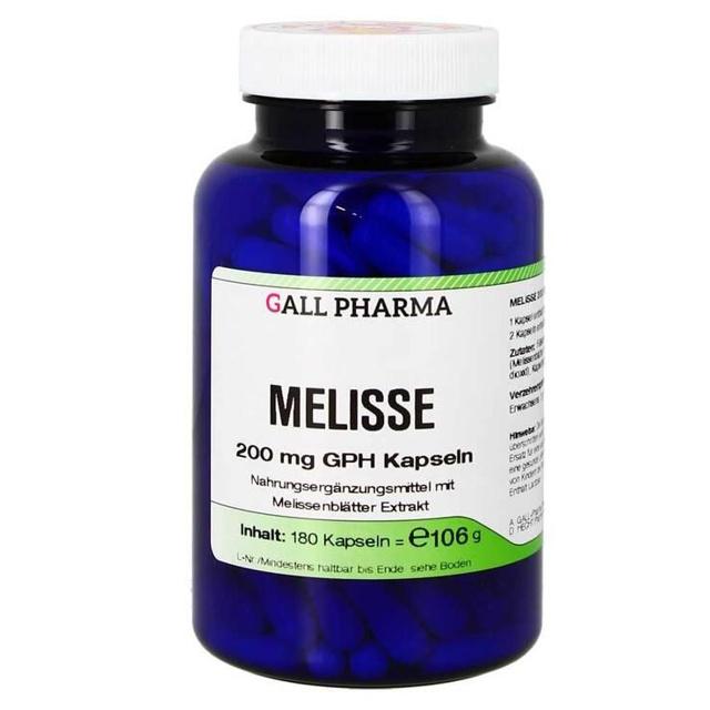 Melisse 200 mg GPH Kapseln, 180 St Kapseln product image