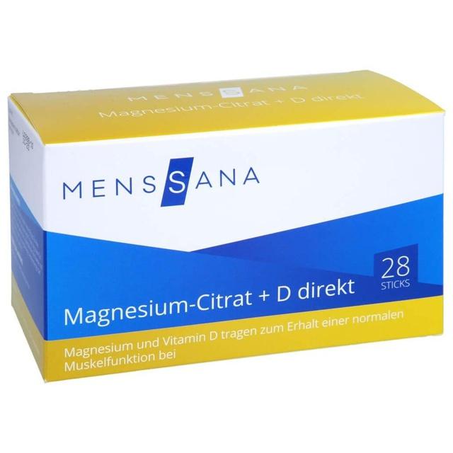 MENSSANA Magnesium-Citrat + D direkt 28 St Pulver product image