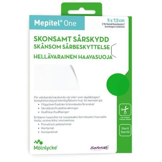 Mepitel sårskydd 5 x 7,5 cm 2 st product image