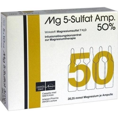 MG 5 Sulfat Amp. 50% Infusionslösungskonzentrat product image
