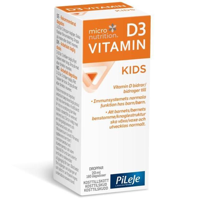 Micronutrition D3 Vitamin Kids Droppar Droppar 20 ml product image