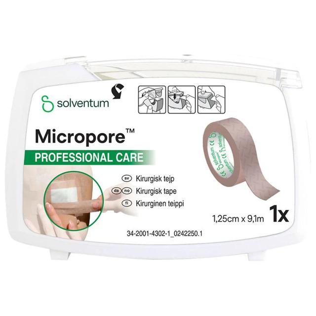 Micropore Kirurgisk Tejp Brun 1,25 cm x 9,1m, 1 st product image