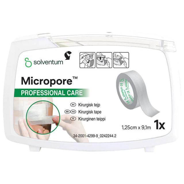 Micropore Kirurgisk Tejp Vit 1,25 cm x 9,1m, 1 st product image