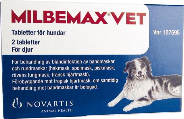 Milbemax vet. för hundar, tablett 2 st product image