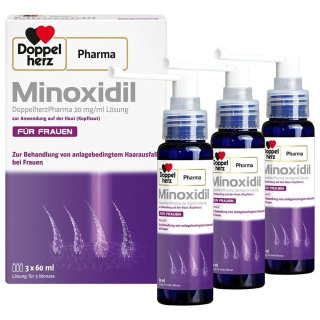 MINOXIDIL DoppelherzPhar.20mg/ml Lsg.Anw.Haut Frau product image