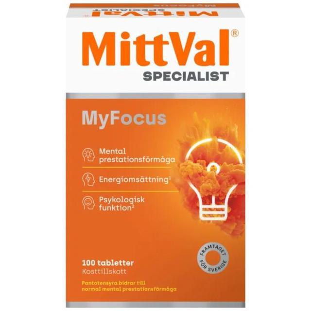 MittVal MyFocus 100 tabletter product image