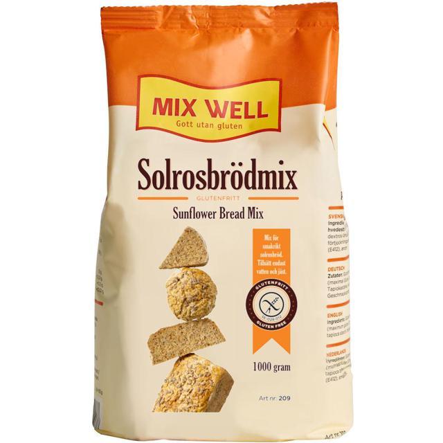 MixWell Solrosbrödmix Glutenfri 1000 g product image