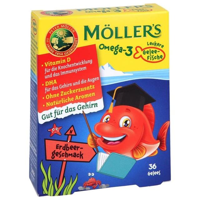 MÖLLER´s Omega-3 Gelee-Fische 36 St Kautabletten product image
