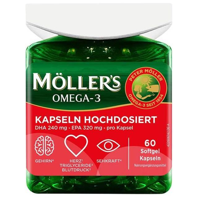 Möller``s Omega-3 Kapseln hochdosiert, 60 St Kapseln product image
