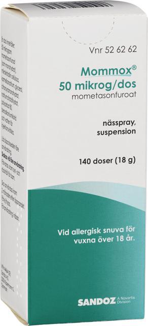 Mommox, nässpray, suspension 50 mikrogram/dos 140 st product image