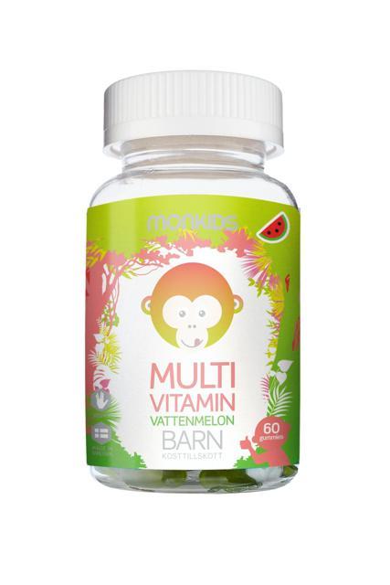 Monkids Multivitamin Barn Vattenmelon 60st product image
