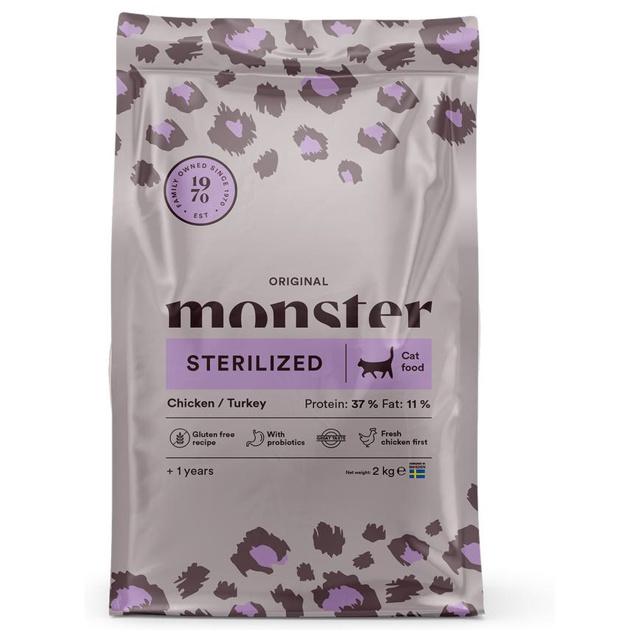 Monster Cat Adult Original Sterilized Chicken and Turkey (2 kg) product image