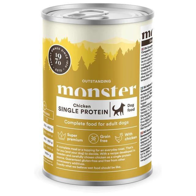 Monster Dog Adult Single Protein Chicken Can 400 g product image