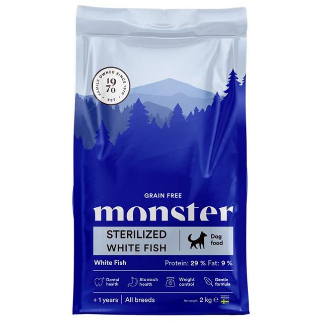 Monster Dog Original Grain Free Sterilised White Fish (2 kg) product image