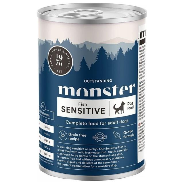 Monster Dog Sensitive Fish Can 400 g product image