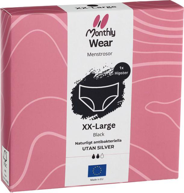 Monthly Wear Hipster Black XXL product image