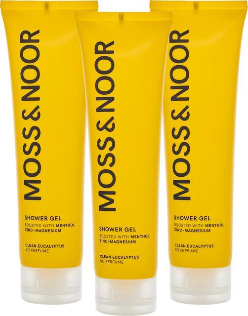 Moss & Noor After Workout Shower Gel Clean Eucalyptus 3-pack product image