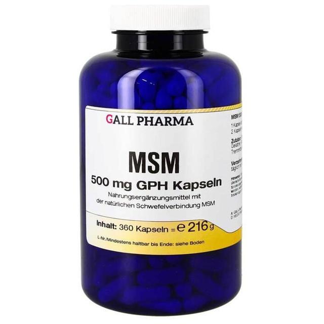 MSM 500 mg GPH Kapseln, 360 St Kapseln product image