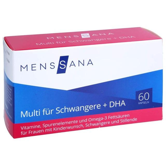 MULTI FÜR SCHWANGERE + DHA MensSana Kapseln 60 St Kapseln product image