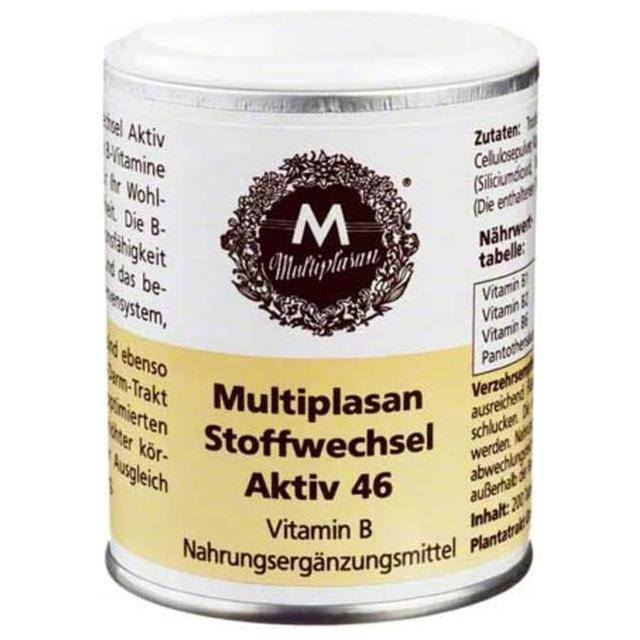 Multiplasan Stoffwechsel Aktiv 46 Tabletten, 200 St Tabletten product image