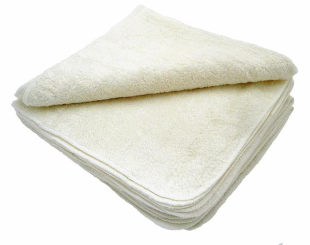 MuslinZ Bamboo Cotton Terry Wipes white 12-pack product image
