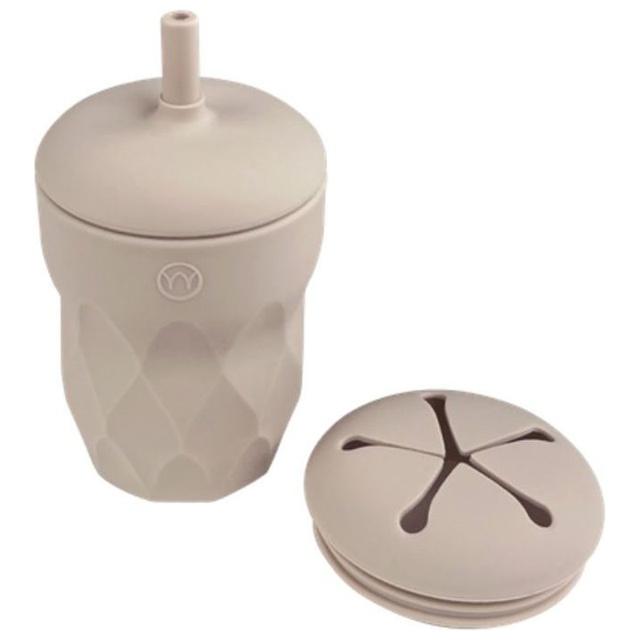 Najell Barnmugg Med Sugrör & Snacklock Dune Beige product image