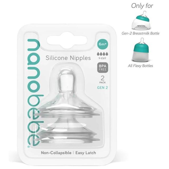 Nanobébé Dinapp 6m+ Y-Cut Anti-kolik 2 st product image